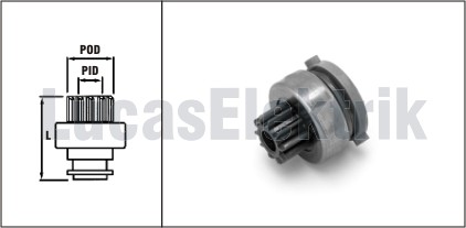 LUCAS SDR9001 Mars Dislisi Motocraft Tip 10 Dis Ford Focus 15824 / 1006209824