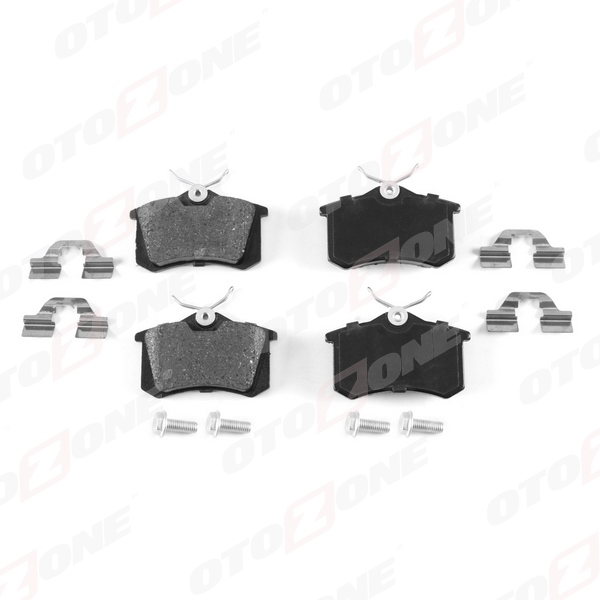 OTOZONE FDA1000-R3 Arka Balata Fluence-Megane Ii-Iii-P207-P308-P307-Partner-Berlingo-C2-C3-C4-Crossland- Bora-Passat 97 >Golf Iv-V-Polo 87x52.9x17
