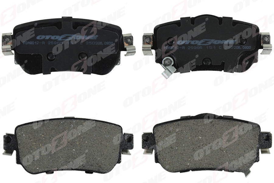 OTOZONE FDA9012-R Arka Fren Balata Renault Kadjar 15> Koleos Ii 18> / Nissan Qashqai 1.6l Dci R9m Dizel 11-> / X-Trail 1.6l Dci T32 12-> - Aşınma Ikaz Soketli