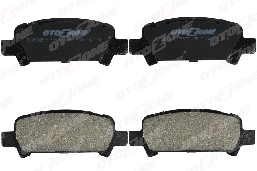 OTOZONE FDA9045-R Arka Fren Balata Subaru Impreza 2.0l Ej20 Gc Gd 98-05 / Forester 2.0l Ej20 S Turbo Sf 99-02 / Outbac K 2.5l 3.0l 99-09 - Aşınma Ikaz Soketli