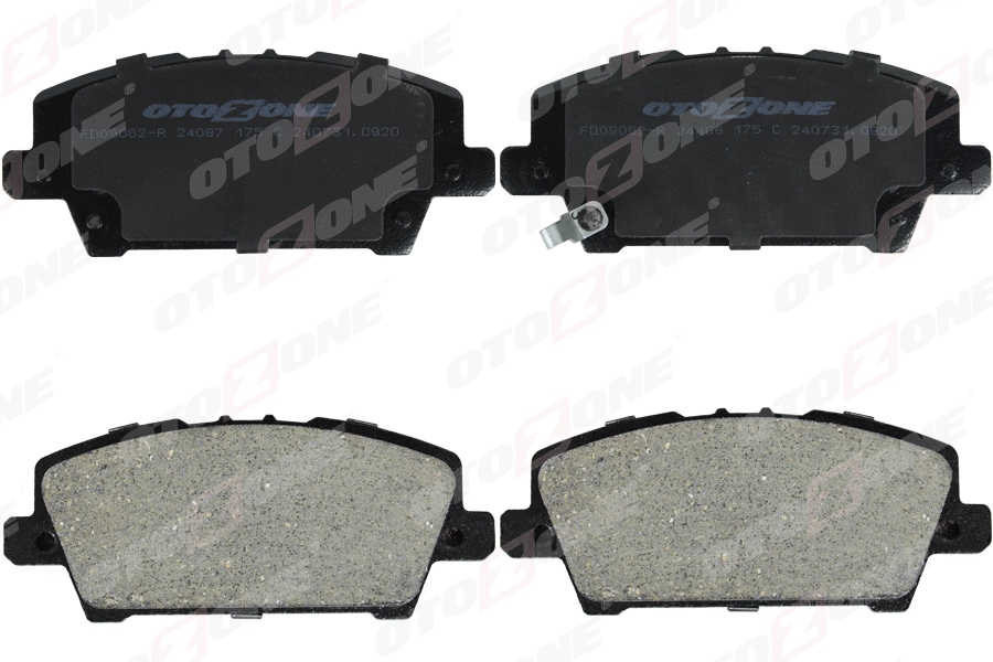 OTOZONE FDO9062-R Ön Fren Balata Honda Civic 1.8l R18a Vtec Hatchback Fk2 Kasa 06-> / 1.4l L13z1 Sport Fk1 Kasa 09 -> - Aşınma Ikaz Soketli
