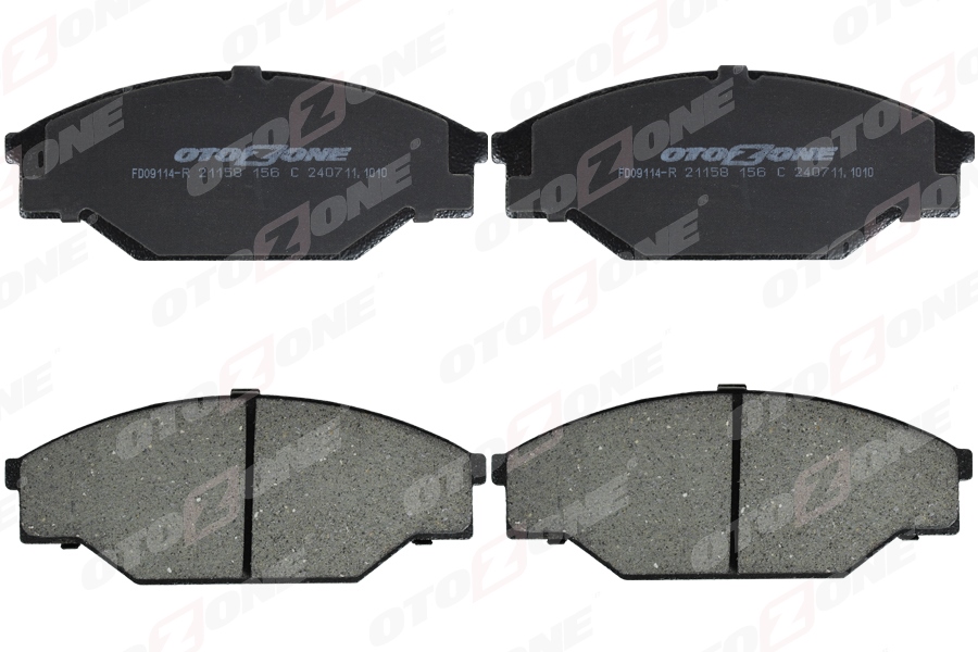 OTOZONE FDO9114-R Ön Fren Balata Toyota Hilux 2.4l 2l-T Ln85 Ln145 4x2 90-04 / Hiace 2.4l 2l Lh112 Lh114 89->