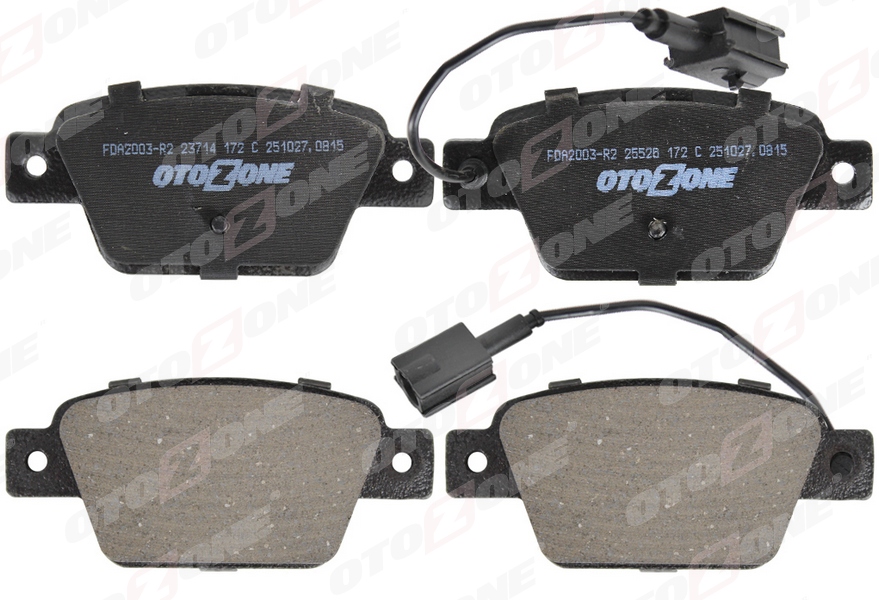 OTOZONE FDA2003-R2 Arka Fren Balatasi Fiat Stilo 02> Linea 07> Bravo Ii 07>14 Alfa Romeo Mito 08> Multipla 99>