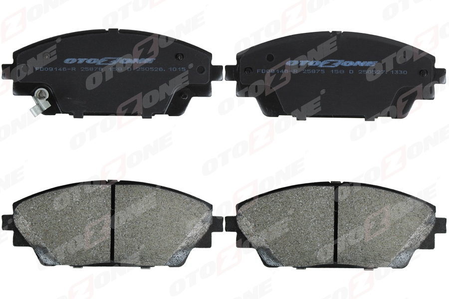 OTOZONE FDO9146-R Ön Fren Balata Mazda 3 1.5l P5 Skyactiv Bm Kasa 14-16 / Mazda 3 1.5l P5 Skyactiv Bn Kasa 17-19 / Cx-3 1.5l S5 Skyactiv Dizel Dk Kasa 15-> - Aşınma Ikaz Soketli
