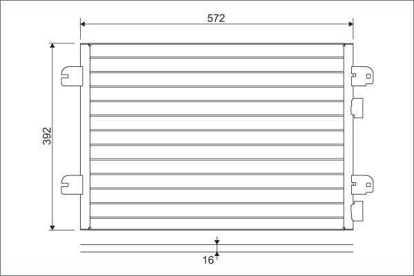 VALEO 817701 Klima Radyatörü Kondanser Renault Megane I 96>03 Scenic I 99>03 1.4 1.6 1.9dti 2.0 Dacia Logan 06 > 1.5dci 1.6