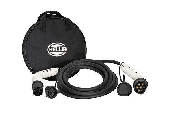 HEL 8KE 358 255-041 Elektrik Kablosu Tasinabilir Ev Tipi Araç Sarj Kablosu-6 M-11 Kw-Sarj Soketi Tip 2-16 A(Siyah Sok Tm