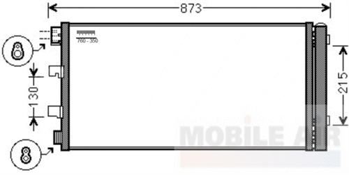 BOSCH 1986AD2430 Klima Radyatoru Kondenseri Renault Master Iii 10> Opel Movano B 10> 2.3dci
