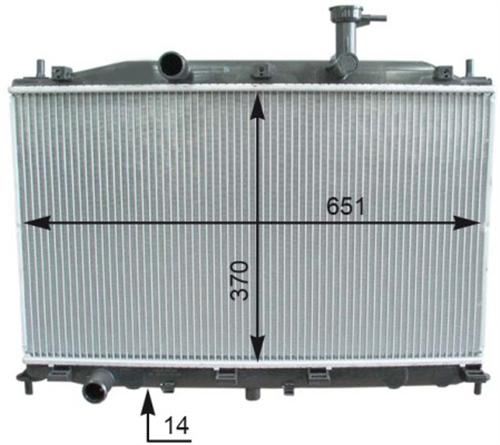 VALEO 733110 Radyatör Hyundai Accent Era 1.4l 1.6l G4ee G4ed 06-10