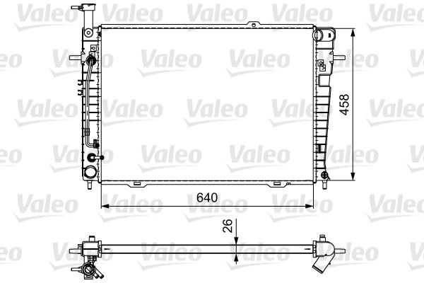 KLR-347850 Motor Su Radyatoru Hyundai Tucson Kia Sportage 2.0 2.7 Benzinli 2004-2010 Otomatik