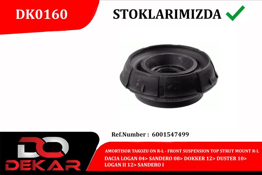 DEKAR DK0160 Amortisor Takozu On Sag-Sol Dacia Logan 04> Sandero 08> Dokker 12> Duster 10> Logan Ii 12> Sandero I