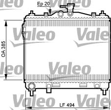 MGA-80476 Motor Su Radyatoru Hyundai Getz 1.3 1.4 Benzinli 03-/ Manuel 370×488×16