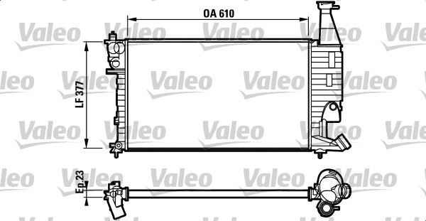 16-3346 Su Radyatoru Mekanik Peugeot Partner 1.4, 1.6 1996-2008 / Citroen Berlingo 1.4, 1.6 1996-2008