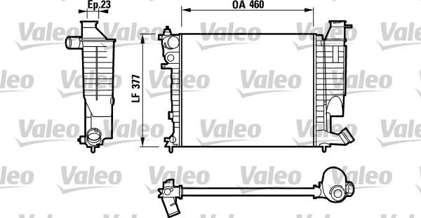 KALE 364435 Motor Su Radyatörü Peugeot P306 94-01 -Xsara 97-98 1.1-1.4sl-1.6sr-1.6 Klimasiz Mek 460x377.5x 23