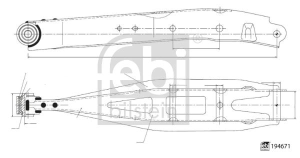 FEBI 194671 Salincak Brz Z10 .Forester Iii 4wd S12 .Forester Iv 4wd S13 .Impreza Ii 4wd G11 .Impreza Iii G1