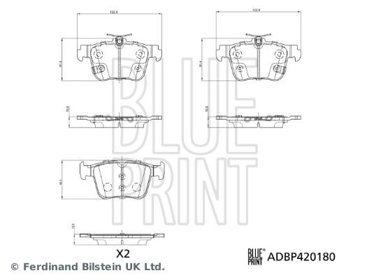BLUEPRINT ADBP420180 Fren Balatasi Takimi