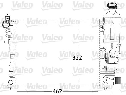 VALEO 731498 Radyatör 106 96>Saxo 96-03 1.1-1.4 Ac Klimasiz Mek 390x322x23
