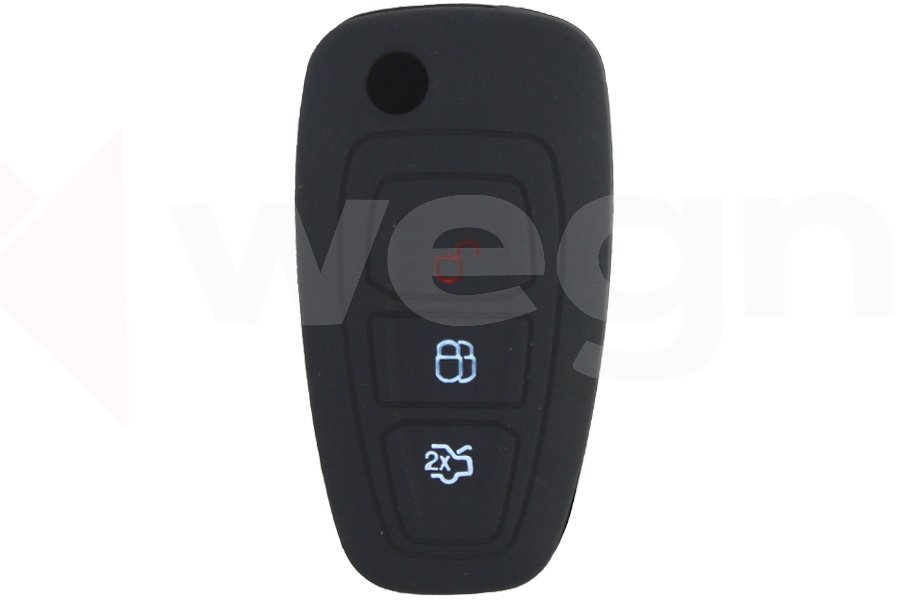 WEGNA AC01-014 Kontak Anahtar Kumanda Koruyucu Kilif Silikon Ford Transit-Mondeo-Focus-Ranger-C Max-S Max Siyah