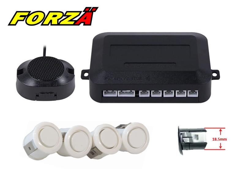 FORZA PS-11W Park Sensörü Sesli Beyaz Göz 18mm