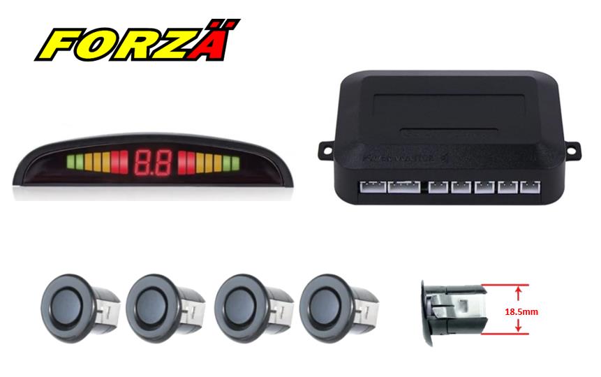 FORZA PS-13B Park Sensörü Ledli Ses İkazli Siyah Göz 18mm