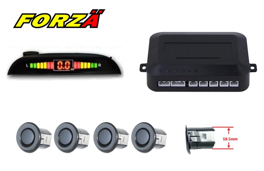 FORZA PS-15B Park Sensörü Ledli Türkçe Konuşan Sesli Siyah 18mm