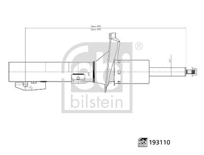 FEBI 193110 Amortisör Ön Transit V347/V348 06> Sag/Sol Gazli
