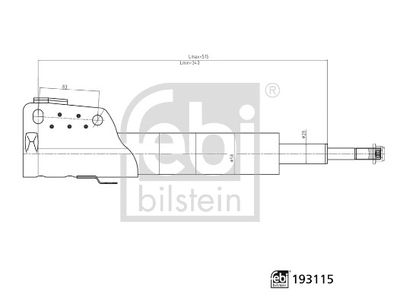 FEBI 193115 Amortisör Ön Aks-Ön Aks Sol-Ön Aks Sağ Mercedes-Benz Car