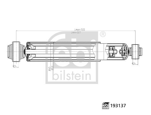 BSG 60-300-004 Amortisör Arka Sag/Sol Sprt.412.413cdi,Lt46