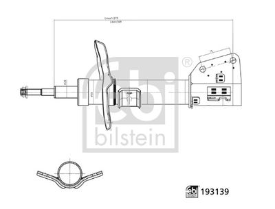 FEBI 193139 Amortisör Ön Aks-Ön Aks Sol-Ön Aks Sağ Nissan-Opel-Renault Car-Vauxhall
