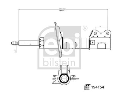 FEBI 194154 Amortisör Ön Sag  Bipper/Nemo/Fiorino