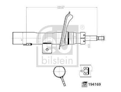 FEBI 194169 Amortisör Ön Aks Sol Citroen-Peugeot