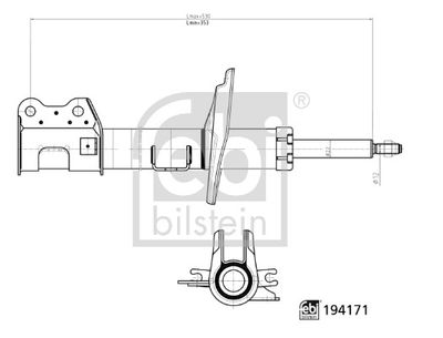 FEBI 194171 Amortisör Ön Sol  Bipper/Nemo/Fiorino