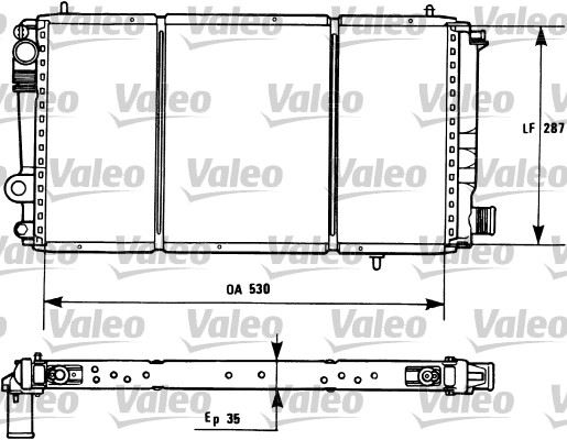 VALEO 731173 Radyatör C15 00-05 1.9d Klimasiz Mek 530x287x35
