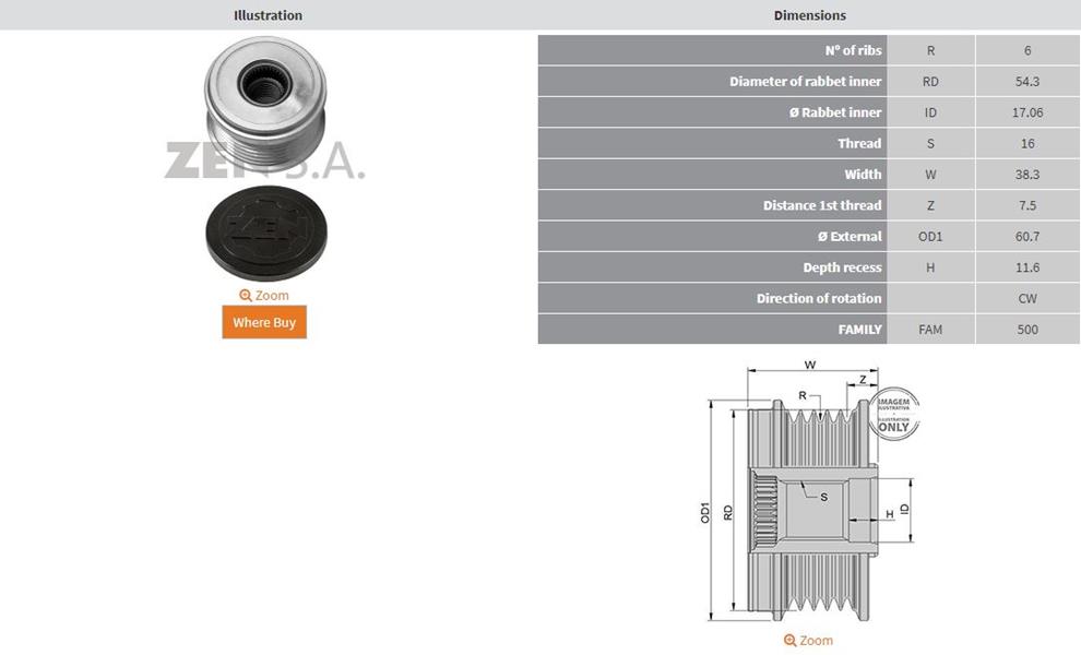ZEN 5450 Citroen-Fiat-Ford-Lancia-Land Rover Freelander-Mini-Peugeot Hdi Motor-Volvo 6 Kanal
