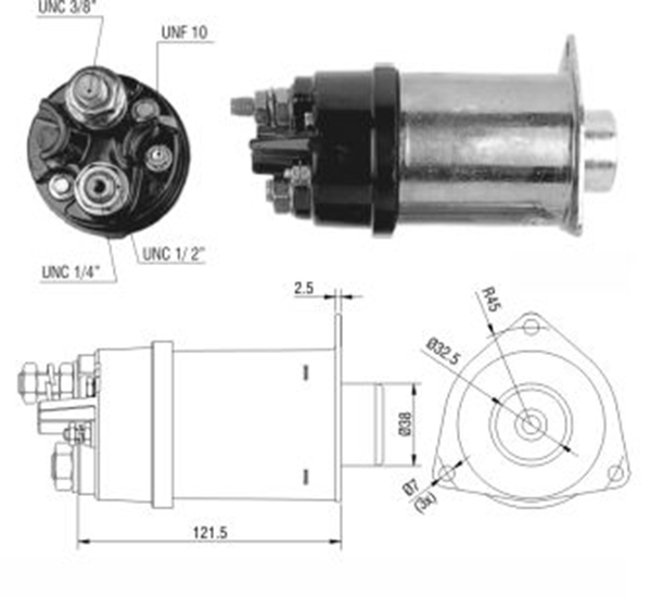 ZM 454 12v 37mt Case-Caterpillar