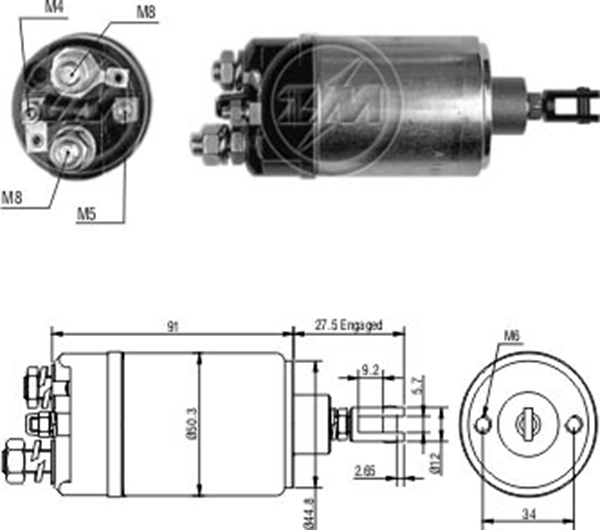 ZM 523 12v Audi-Mercedes Diesel -Caterpillar-Deutz-Jcb-Magirus Case 0001362367368 Series