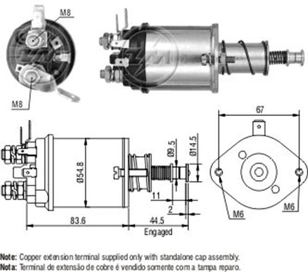 ZM 614 12v Bedford 35 Ton-Tm 30 Kulakli Cbs-L806-Oyp-10138