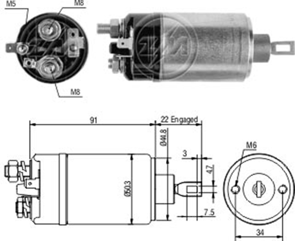 ZM 623 12v Ford-Opel Eski Model Ince Govde Cbs-B767