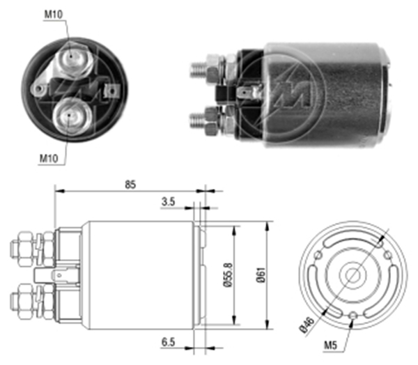 ZM 654 12v Fiat-Iveco-Fiat Allis Bmm Sma-0654