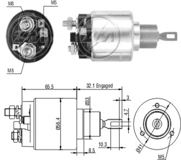ZM 674 12v Alfa Romeo-Chrysler-Gm-Opel-Mercedes-Benz-Ssangyong