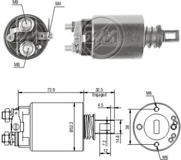 ZM 686 12v Buick-Cadillac-Gm-Chevrolet-Gm-Oldsmobile-Gm-Pontiac-Gmc
