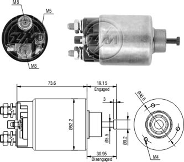 ZM 860 12v Buick-Pontiac-Fiat Ducato Y.M.-Peugeot Boxer Y.M.-Pg 260 Marine Tip
