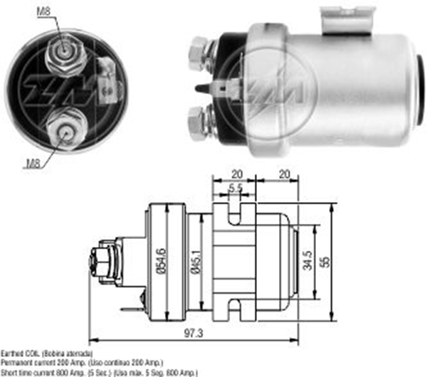 ZM 1406 24v 200 Amper Universal Tip Ara Otomatik Tek Fis