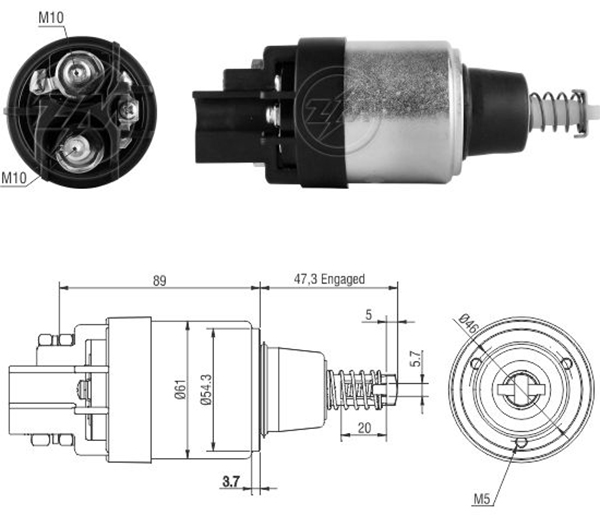 ZM 1648 12v Case-Dieci Agri-Fiat-Iveco Industrial Engine