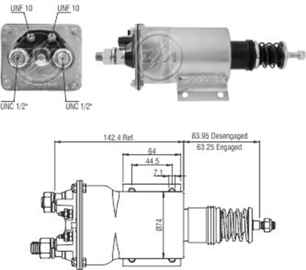 ZM 1950 24v 50mt Case-Caterpillar-Cummins-Fiatallis-Gm-Chevrolet