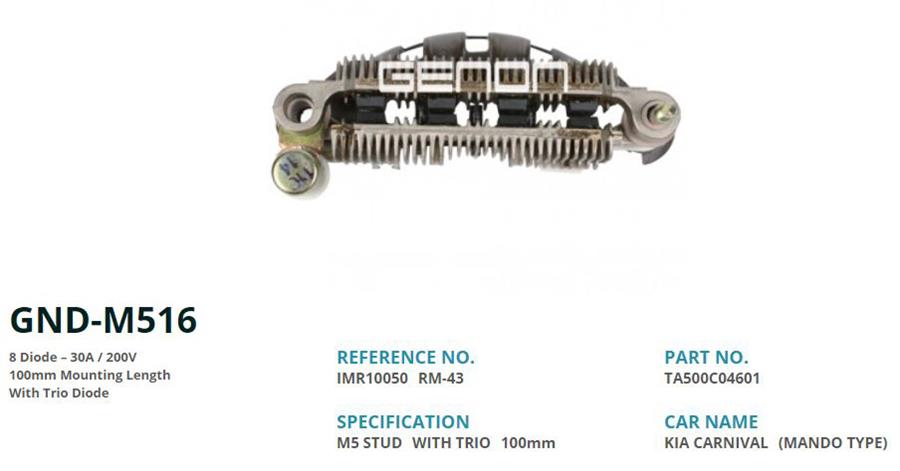 GENON M516 Kia Carnival 100mm 8 Diot