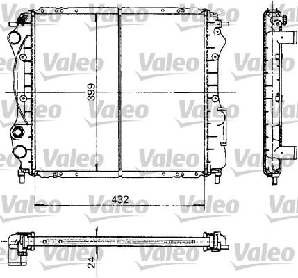 VALEO 730181 Radyatör Exp-Clio 1.2-1.4 Benzinli 429x398x22