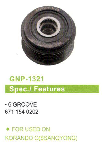 GENON 1321 Ssangyong Actyon-Rexton-Rodius-Korando 6 Kanal