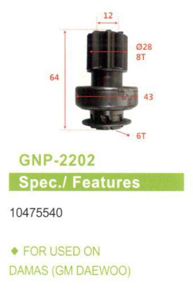 GENON 2202 Umd-5763 8 Dis Daewoo Damas