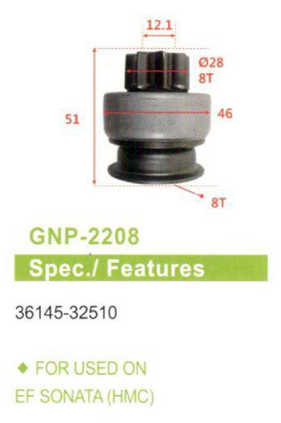 GENON 2208 Umd-5493 8 Dis Hyundai Accent-Elentra-I30-Sonata