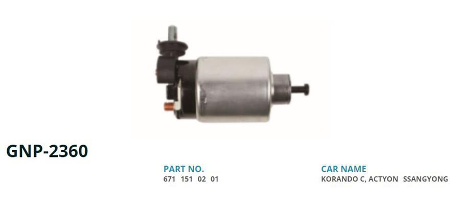 GENON 2360 12v Ssangyong Actyon-Korando-Rexton-Rodius 2.0